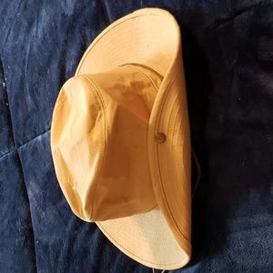 Henschel Hat Co Brim twill hat tan Khaki sun hat Safari Leather Strap Aussie Out